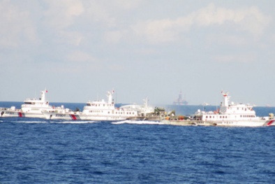 Cứ 1 tàu Việt Nam có 3 tàu Trung Quốc vây quanh gần giàn khoan